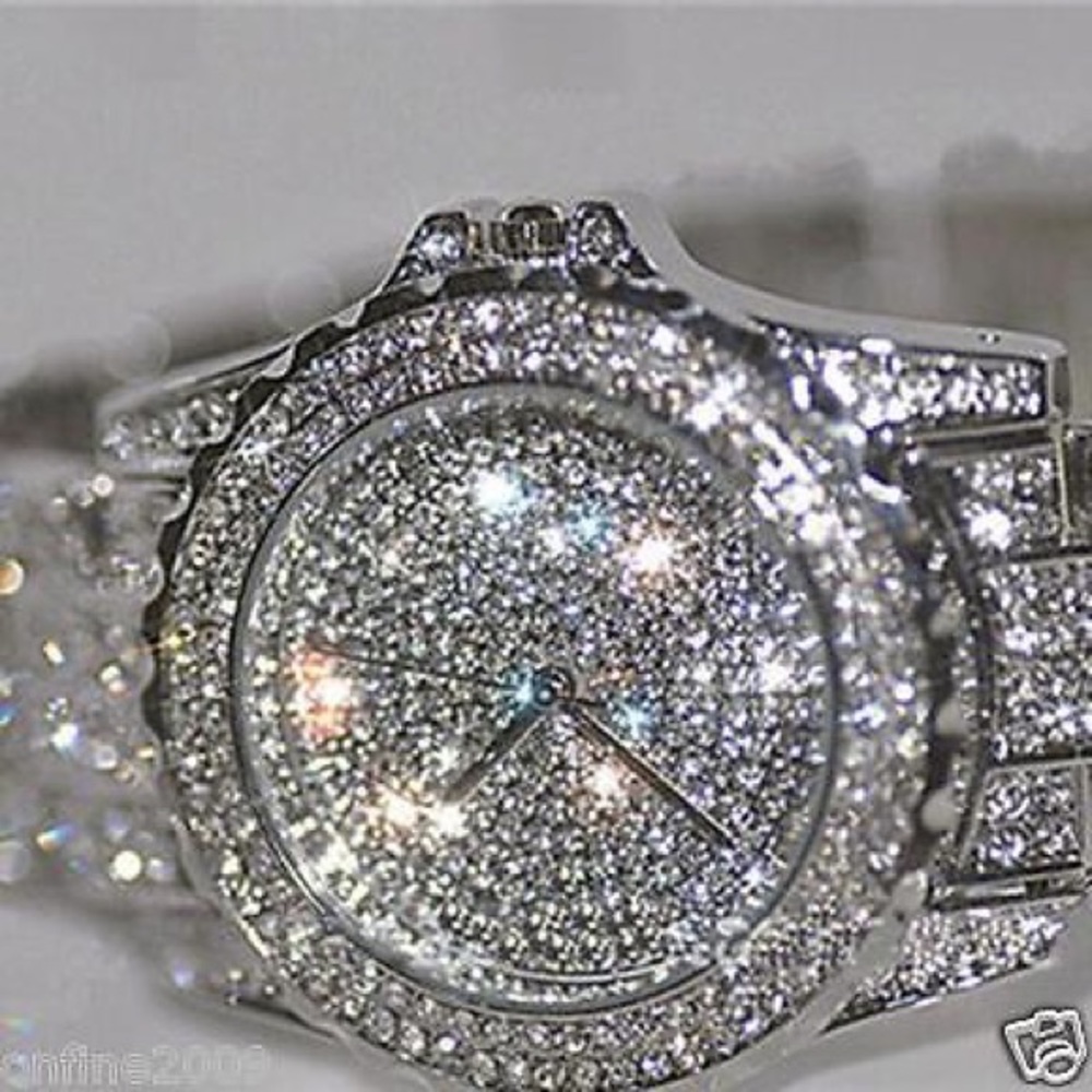 Crystal Rhinestone Lady Quartz Watch - Picture 3 of 5